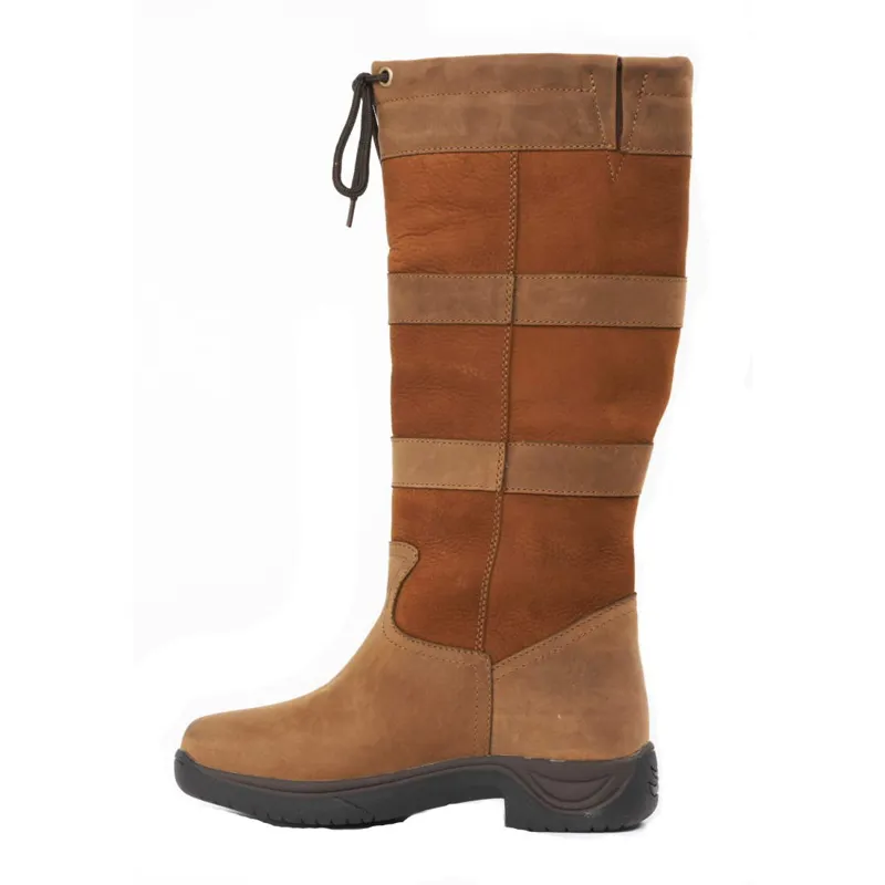 Dublin River Boot Tall Waterproof Boots Dark Brown Redpost Equestrian