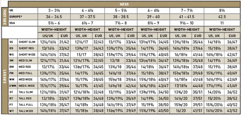 ariat boots sizing boot ri ariat volant size chart