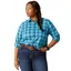 Ariat Rebar Made Tough Long Sleeve Ladies Work Shirt - Prominent Blue