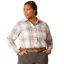 Ariat Rebar Made Tough Long Sleeve Ladies Work Shirt - Vanilla Ice Plaid