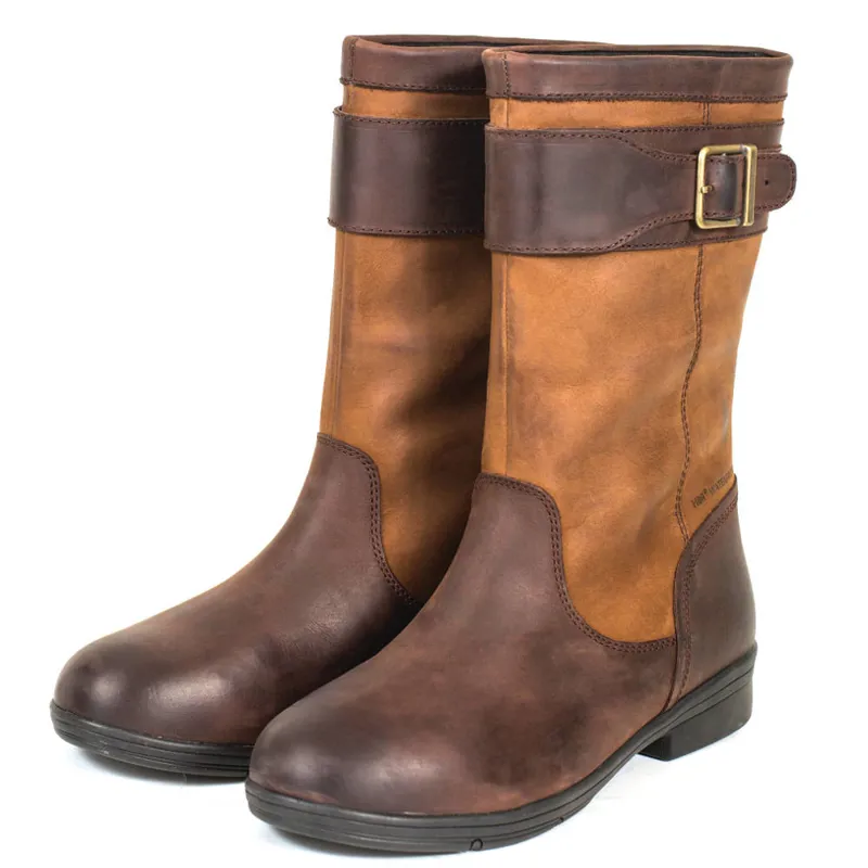 Dublin Estuary Mid Leather Riding Boots Rust Red Redpost Equestrian