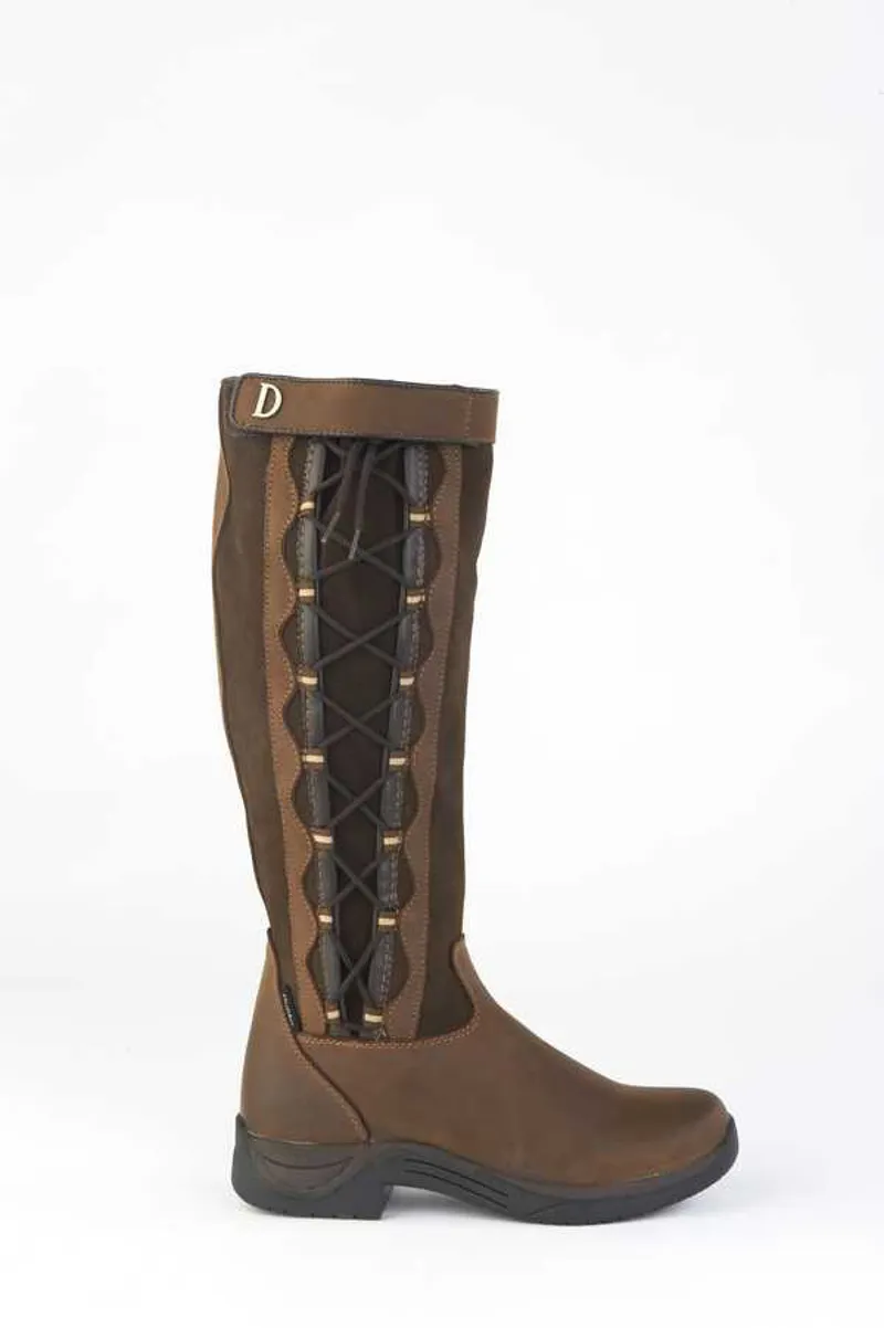 Dublin Pinnacle Waterproof Long Laced Boots Chocolate Redpost