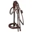 Equiline Rolled Double Bridle - Brown