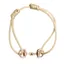 HV Polo Kate Small Bit Bracelet - Beige/Rose Gold