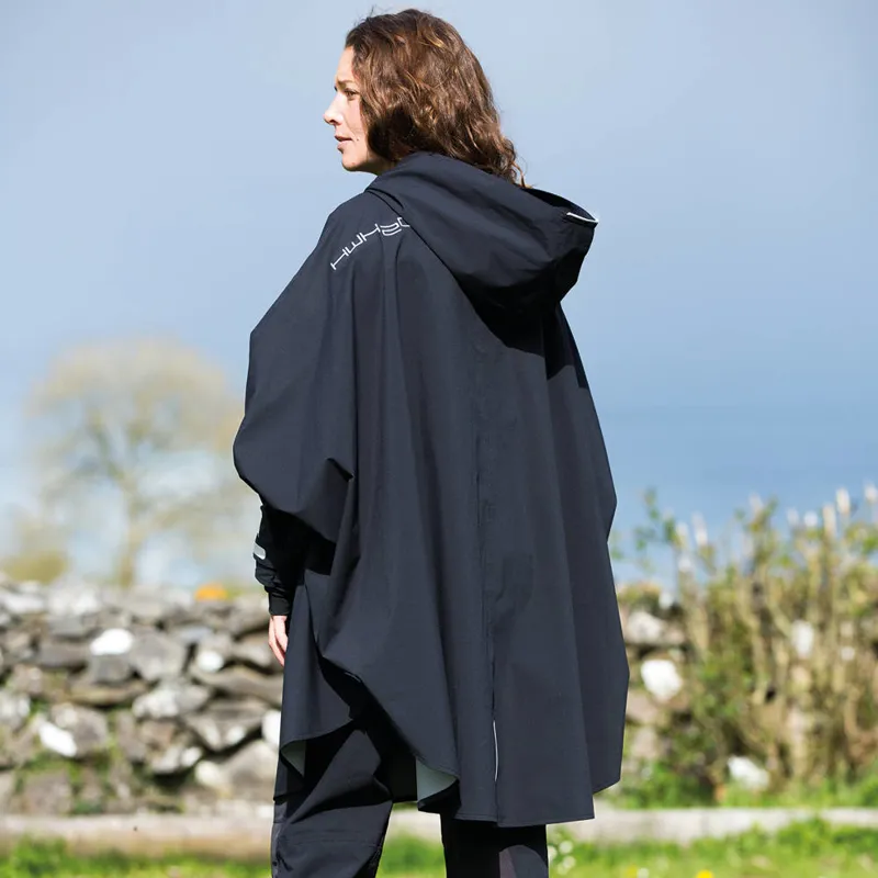 Horseware H20 Unisex Waterproof Poncho Black Redpost Equestrian