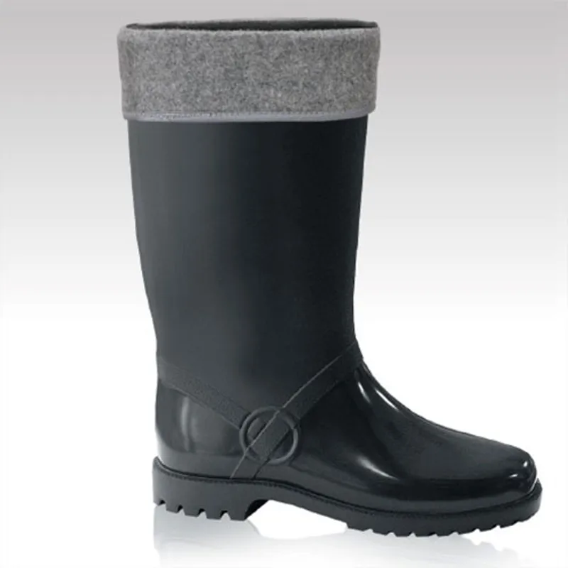 Lemigo Horse Ladies EVA Wellington Boots Black Redpost Equestrian