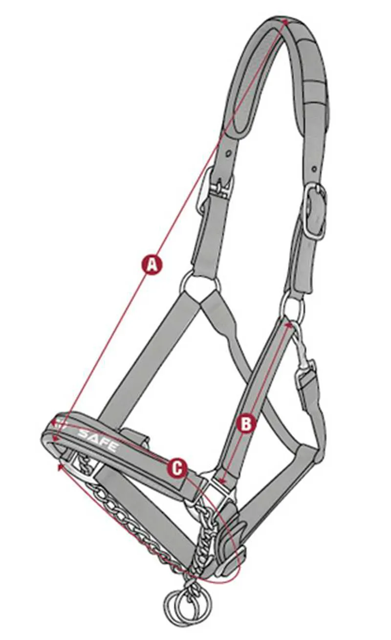 LeMieux Pro-Safe Headcollar Size Guide