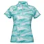 WeatherBeeta Ruby Short Sleeve Ladies Top - Turquoise Swirl Marble