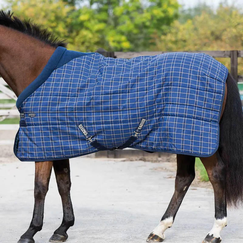Rhino Original Heavy Standard Neck Stable Rug 400g Navy/Cream