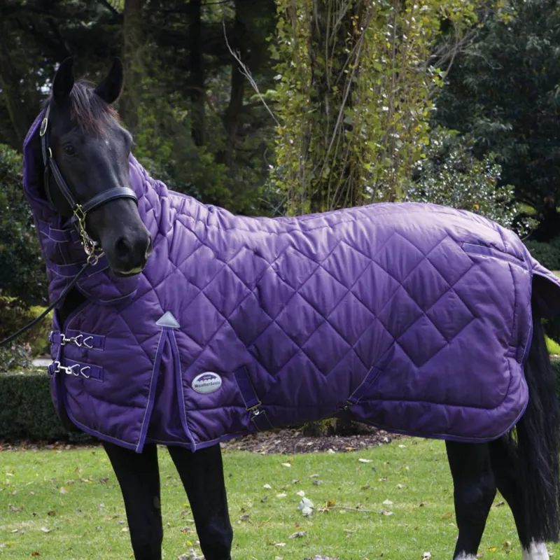Weatherbeeta Windsor Heavy Fixed Neck Combo Stable Rug Purple/Silver