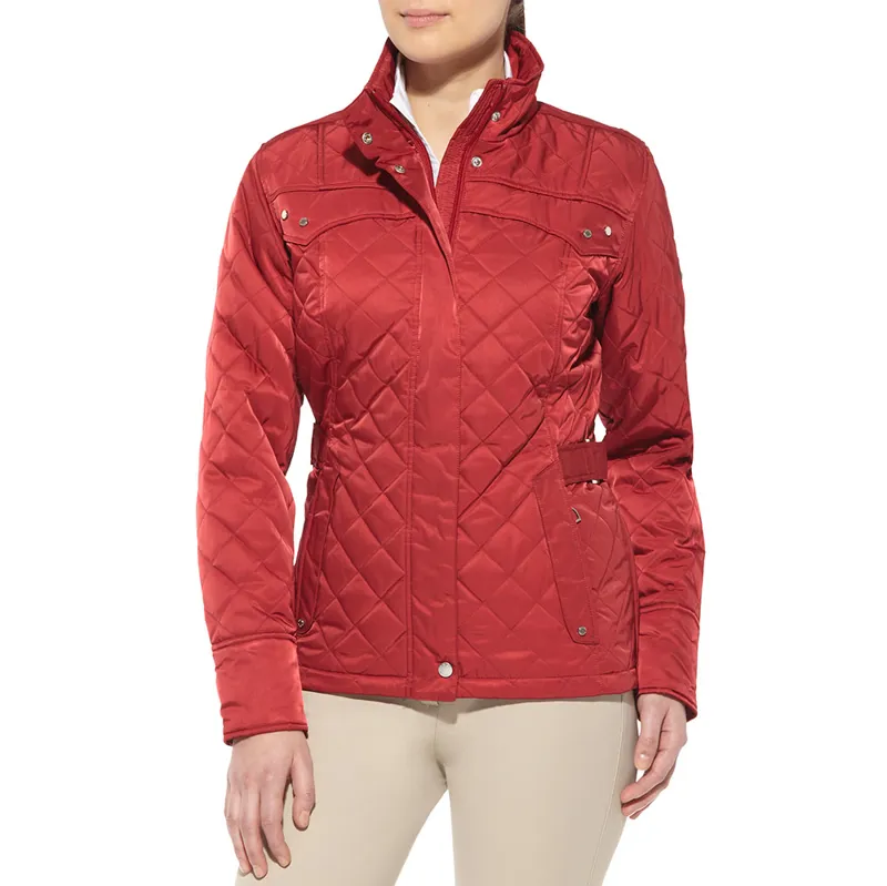 Ariat Bristol Ladies Quilted Jacket - Crimson