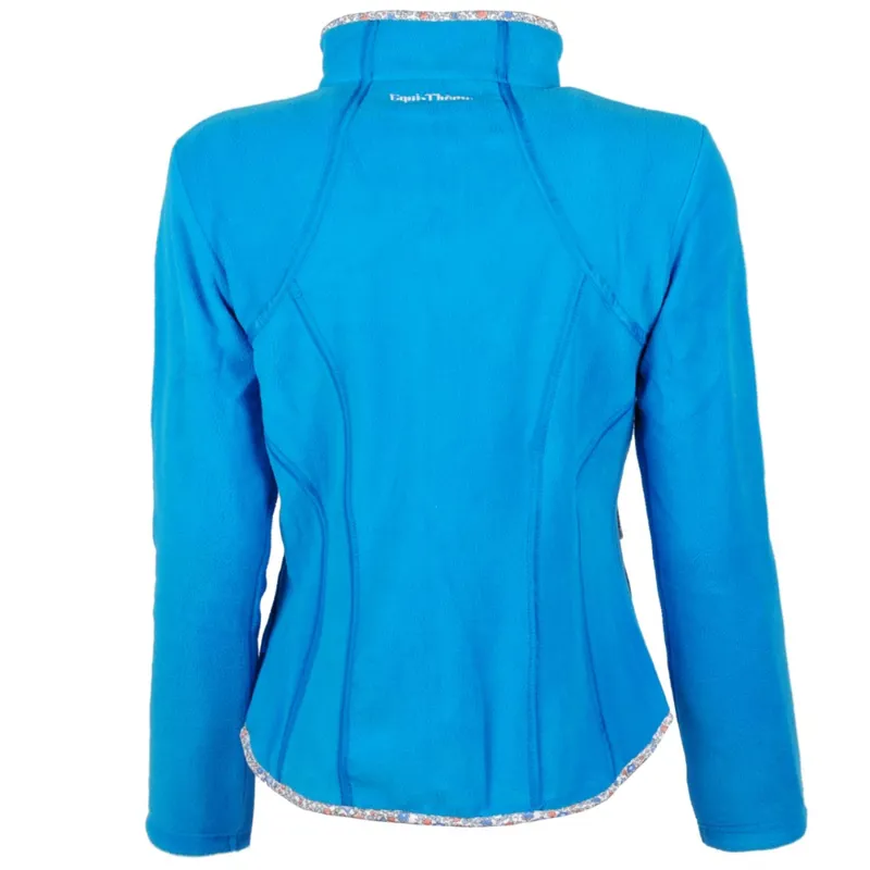 Equi-Theme Dolce Flower Ladies Fleece Jacket - Brilliant Blue