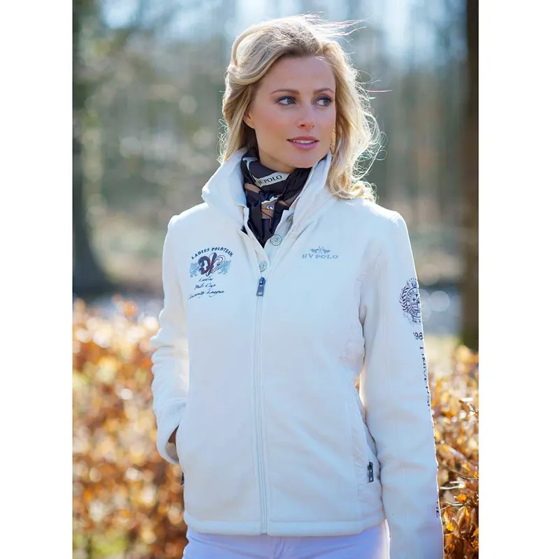 HV Polo Dulce Ladies Zip Fleece Jacket - Scarlet Red-1