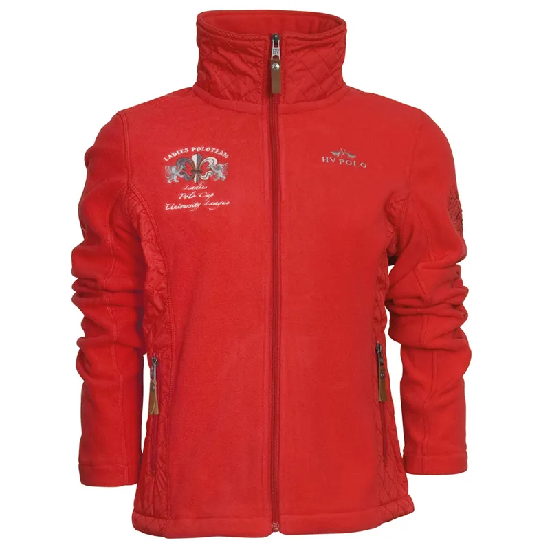 HV Polo Dulce Ladies Zip Fleece Jacket - Scarlet Red
