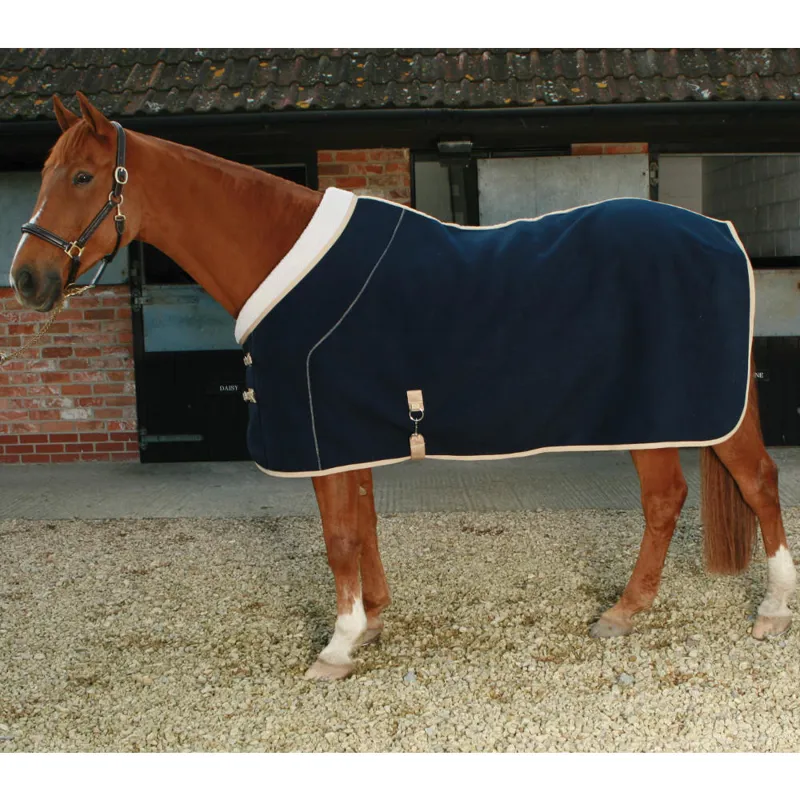 Mark Todd Deluxe Fleece Rug Navy/Beige