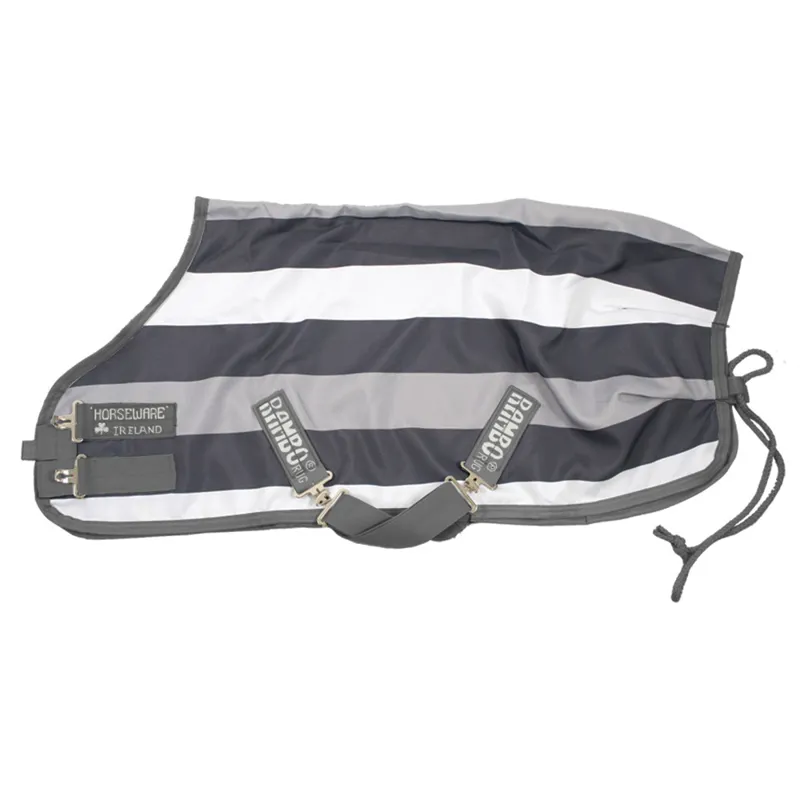 Rambo Newmarket Stable Sheet Whitney Charcoal Stripe Redpost Equestrian
