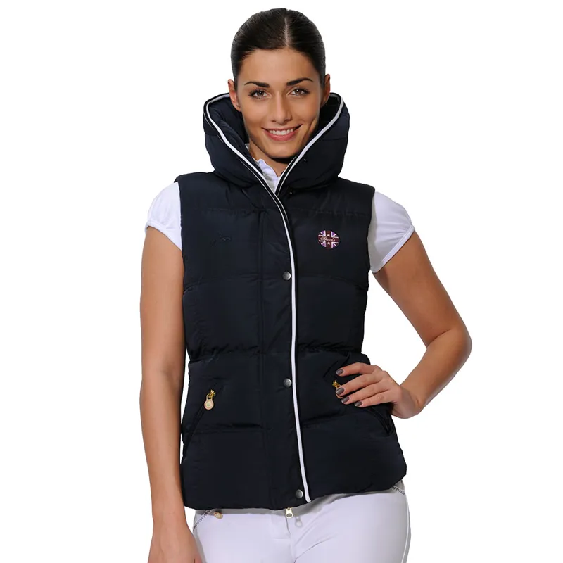 Spooks Snoopy Vest Ladies Quilted Gilet - Navy