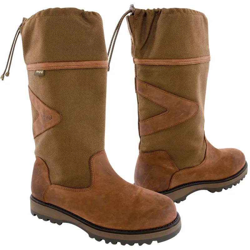toggi ladies rundle country boots chocolate