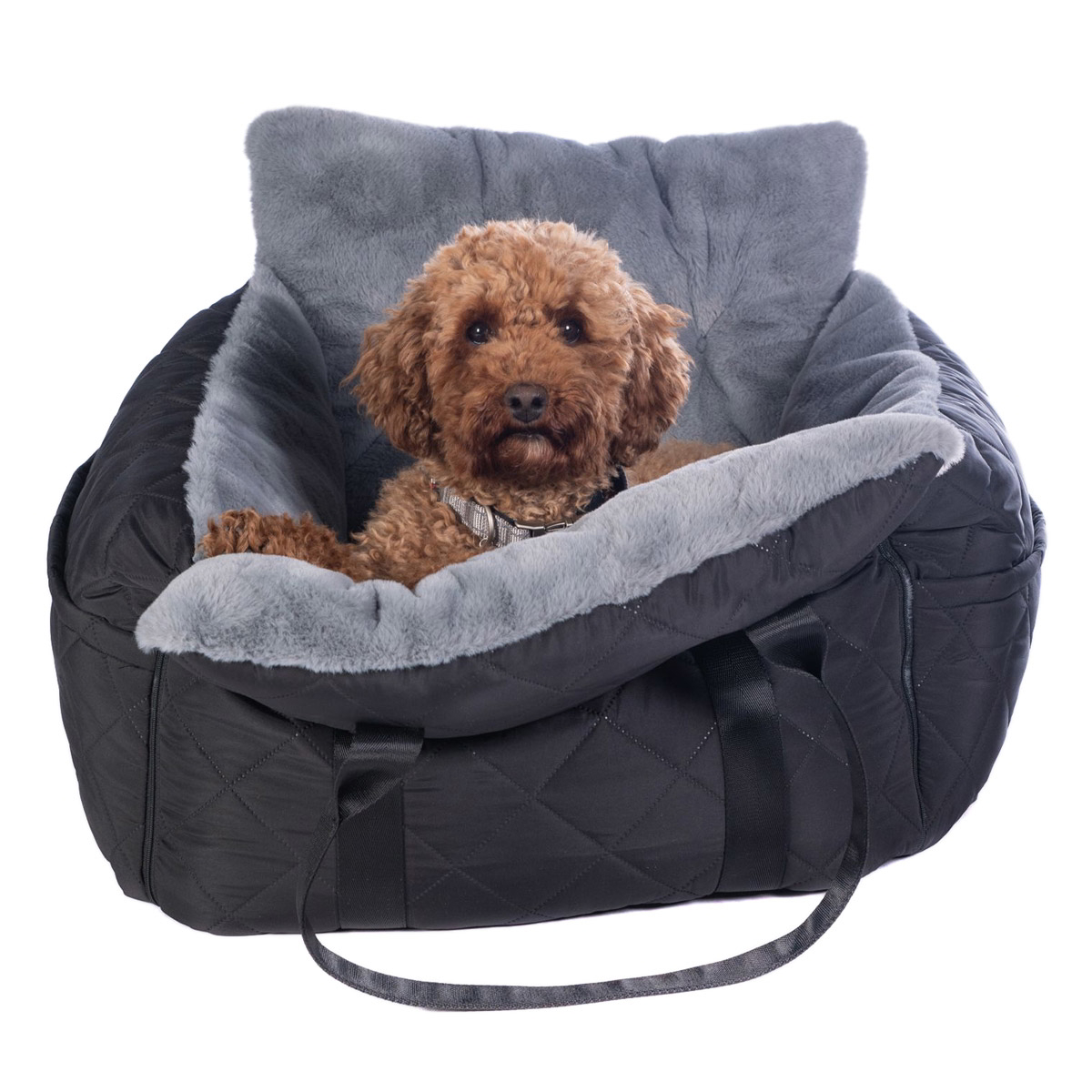 HKM Buddy Dog Travel Bed - Black/Grey