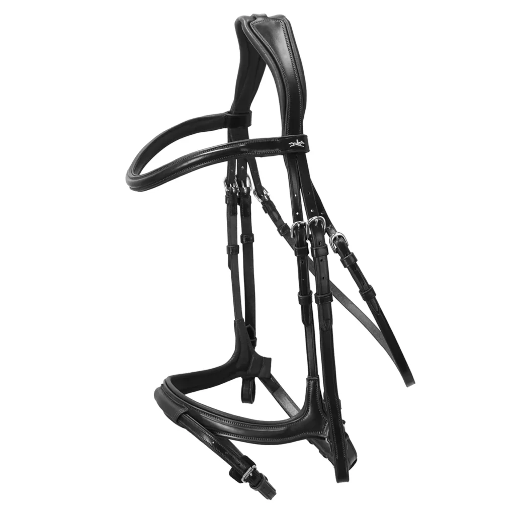 Schockemohle Ancona Select Bridle - Black/Silver
