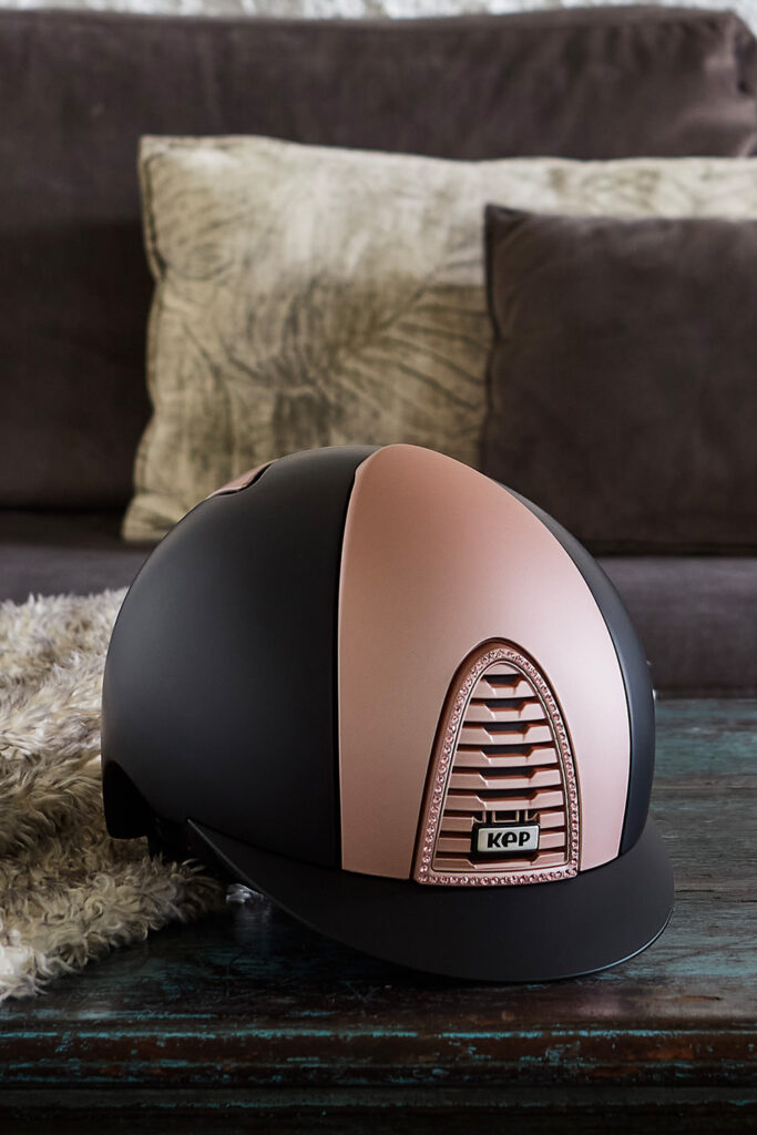 Custom KEP Riding Hat with Crystal Frame