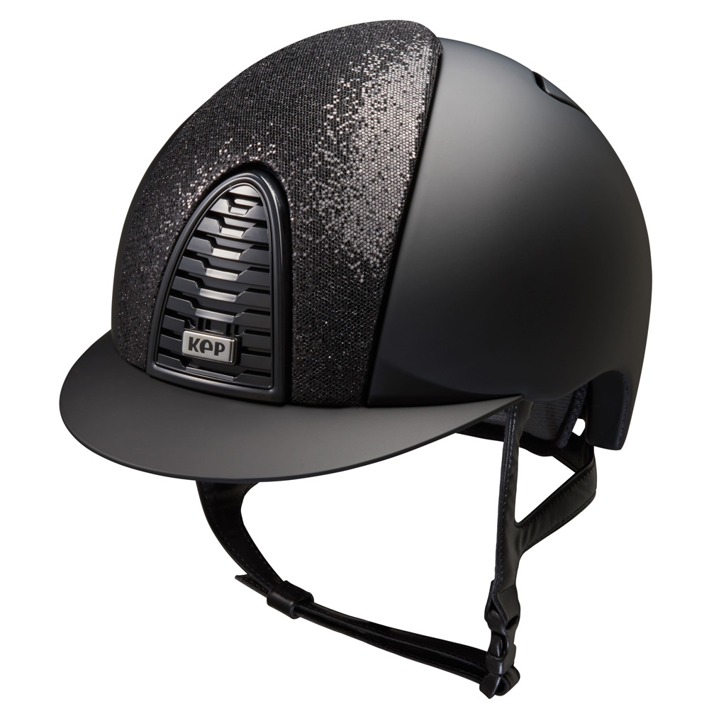 Glitter Black Custom KEP Riding Hat
