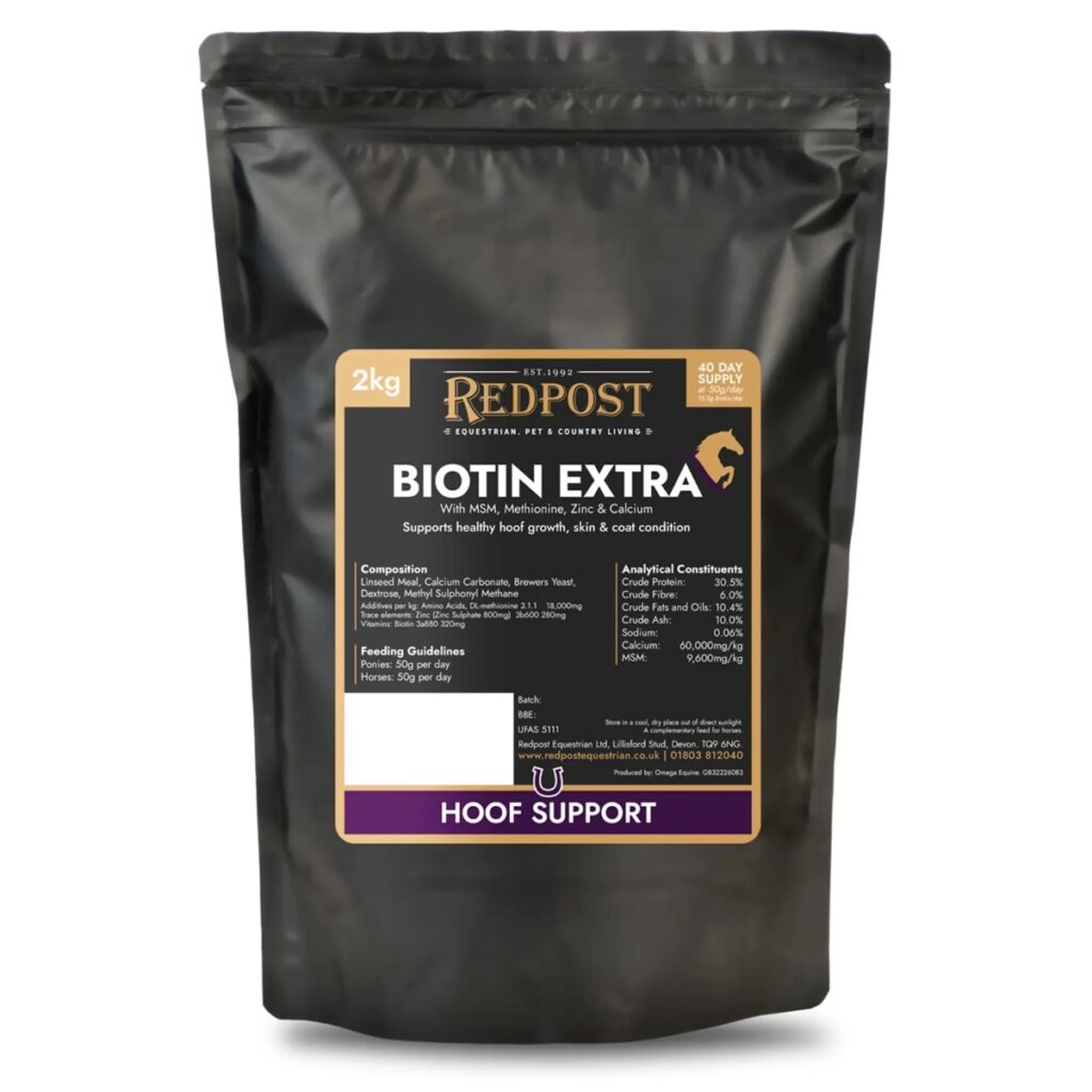 Redpost Equestrian Biotin Extra.