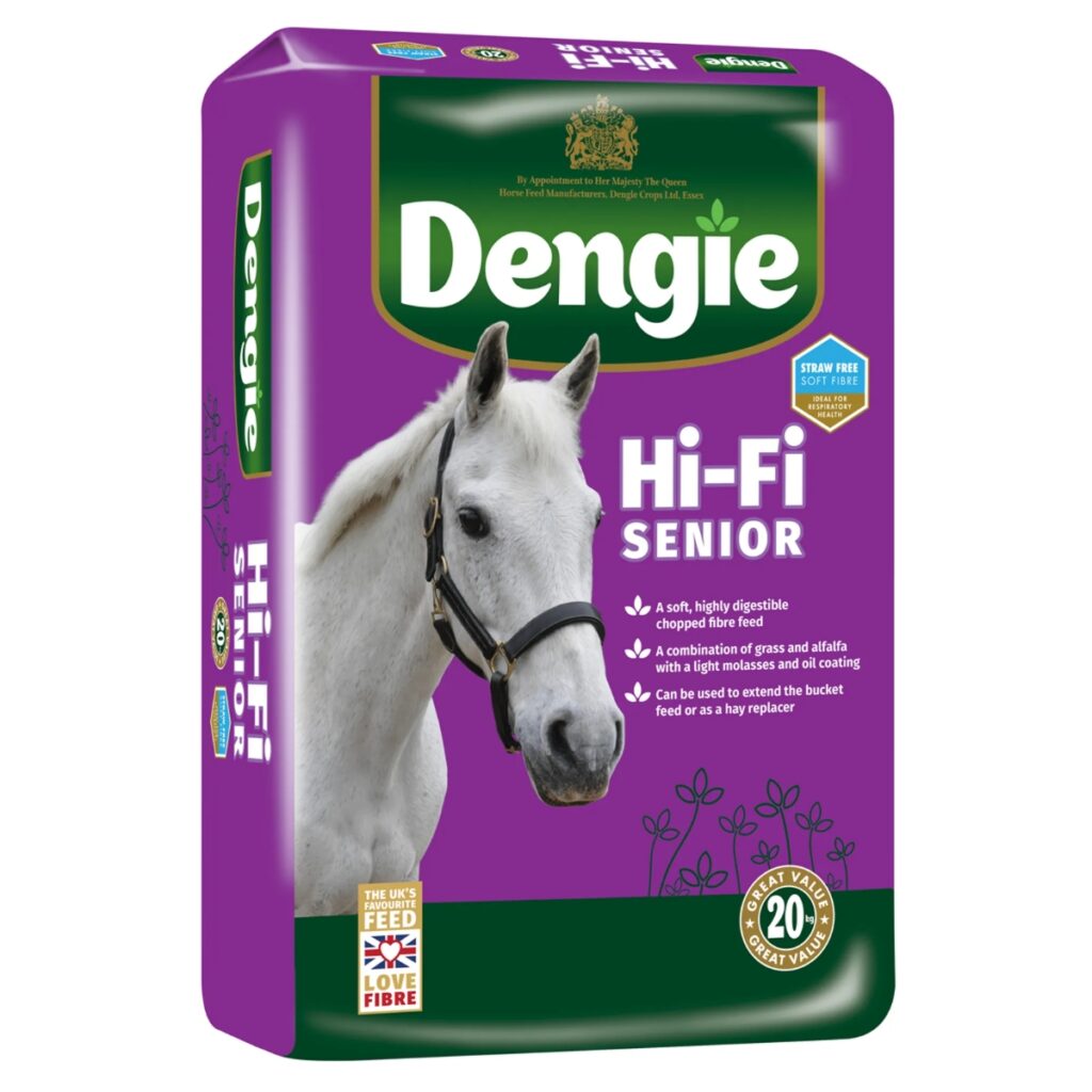 Dengie Hi-Fi Senior horse feed.