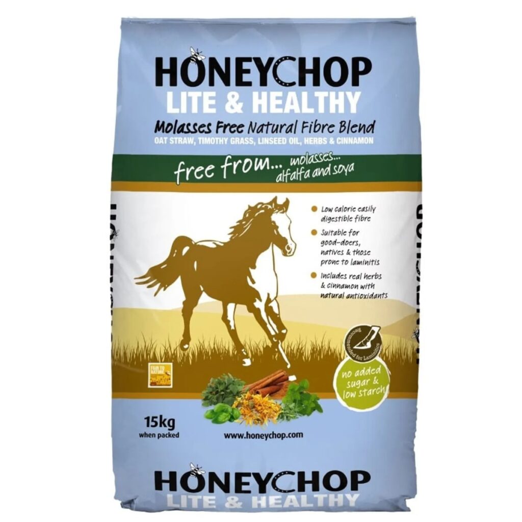 Honeychop Lite and Healthy  horse feed.