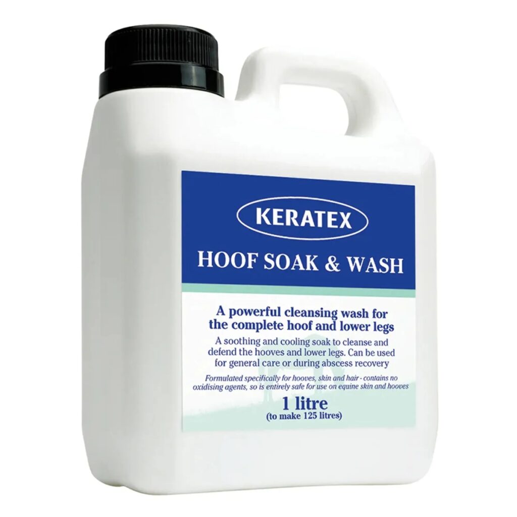 Keratex Hoof Soak and Wash.