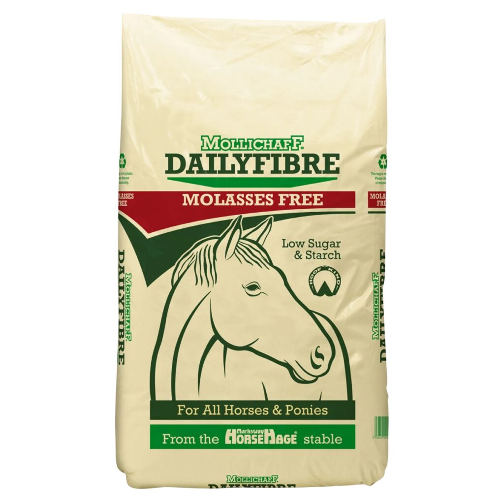 Mollichaff DailyFibre Molasses Free  horse feed.