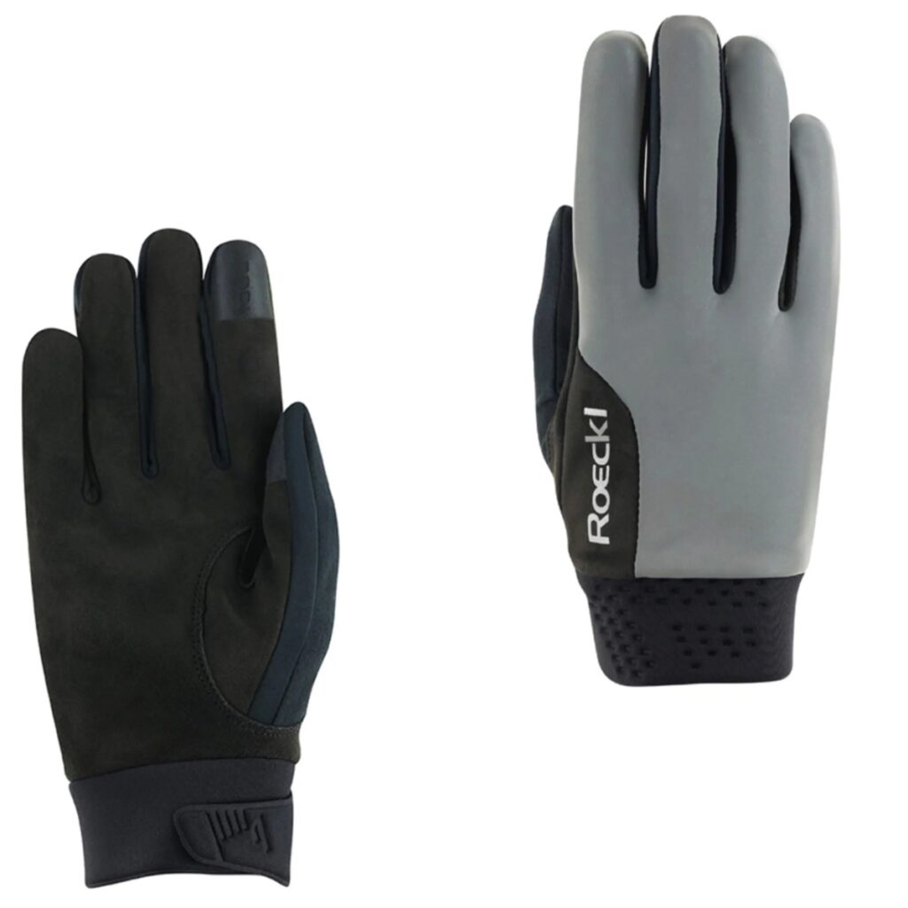 Roeckl Wolfach Riding Gloves - Silver Reflect.