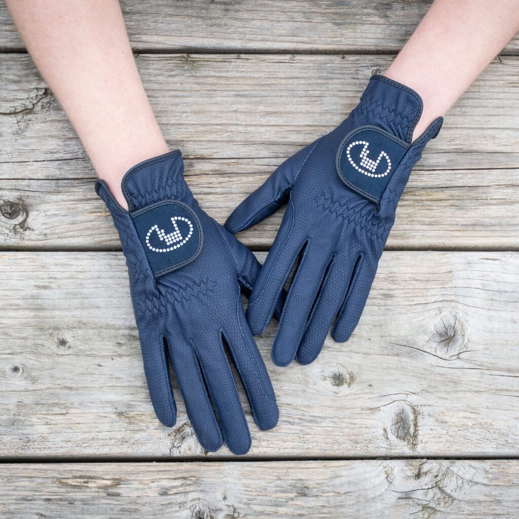 Roeckl Lisboa Adults Riding Gloves, Navy.