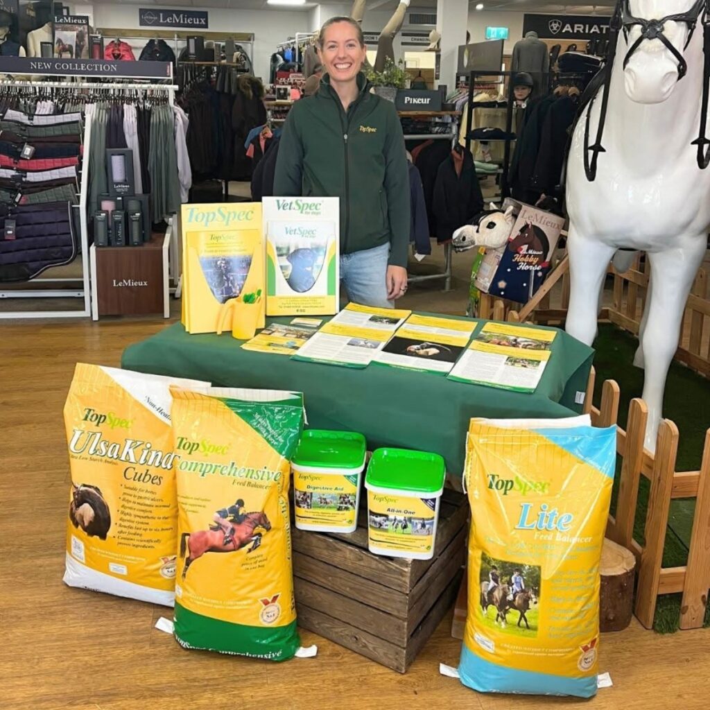 TopSpec stand at Redpost Equestrian.