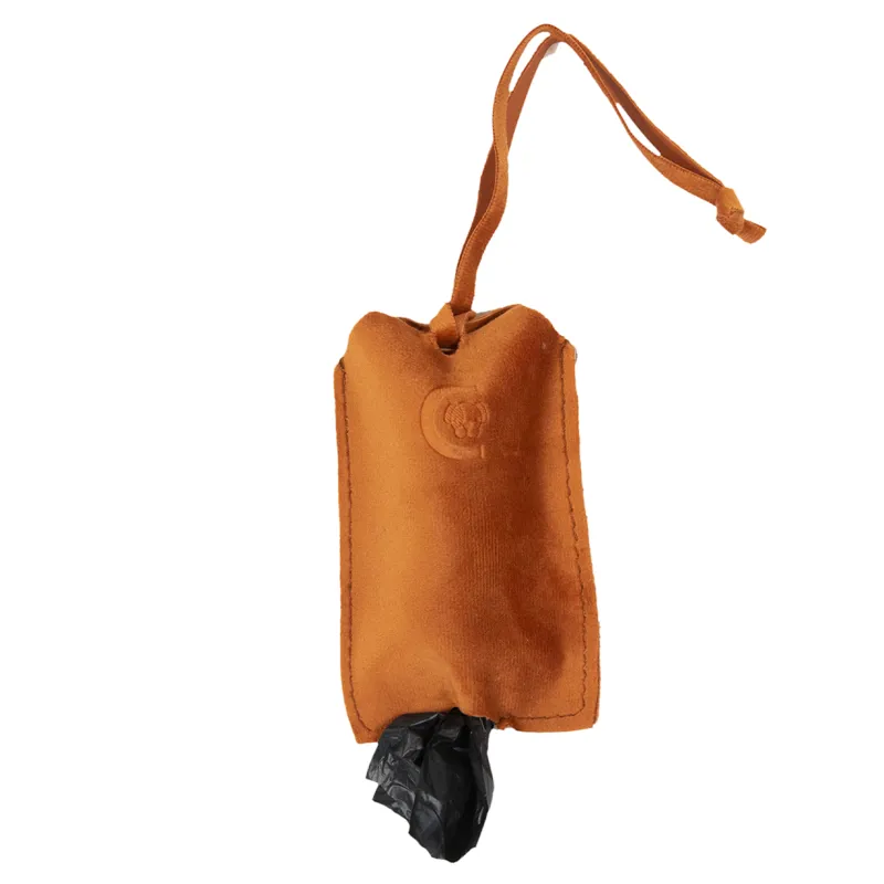 Kentucky Velvet Dog Pocket Poop Bag Holder - Orange-2