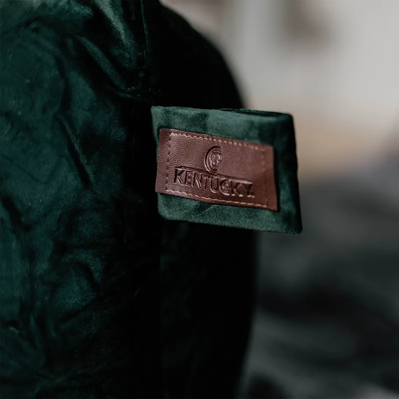 Kentucky Velvet Dog Bed - Pine Green-9