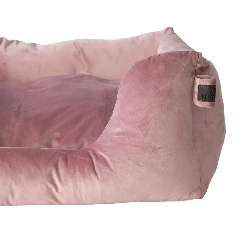 Kentucky Velvet Dog Bed - Old Rose-4