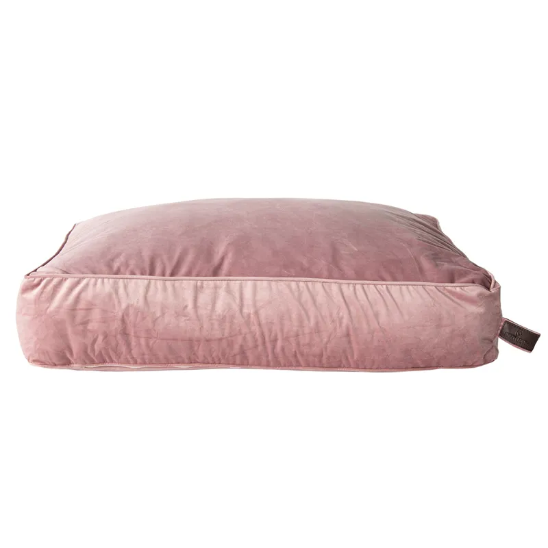 Kentucky Velvet Pillow Dog Bed - Old Rose-1