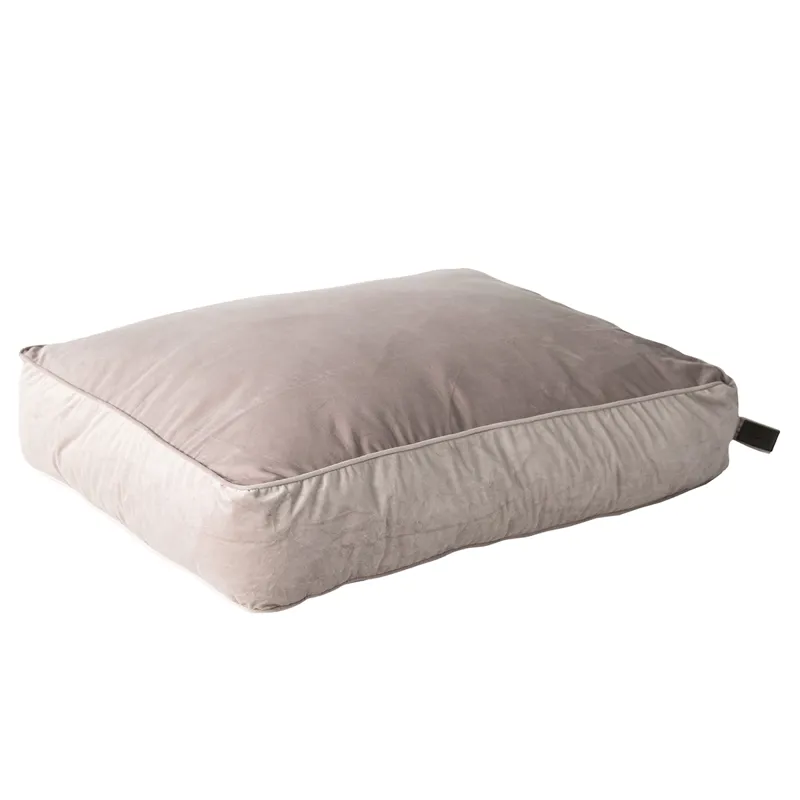 Kentucky Velvet Pillow Dog Bed - Beige-4