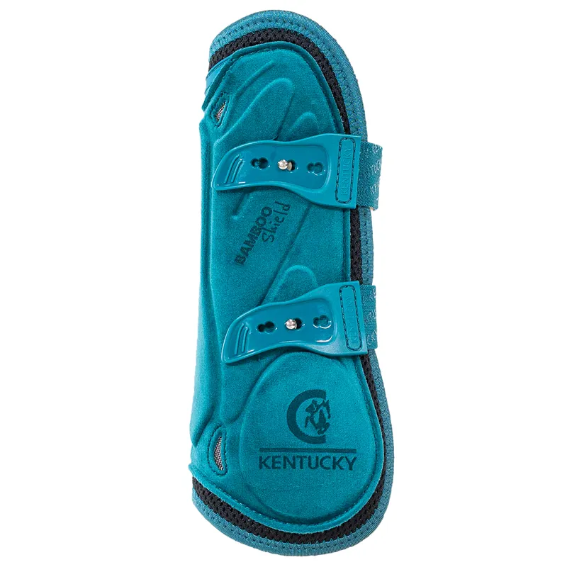 Kentucky Bamboo Shield Elastic Velvet Tendon Boots - Emerald-6