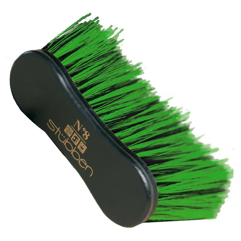 Stubben No. 8 Wooden Backed Flicker Brush - Green