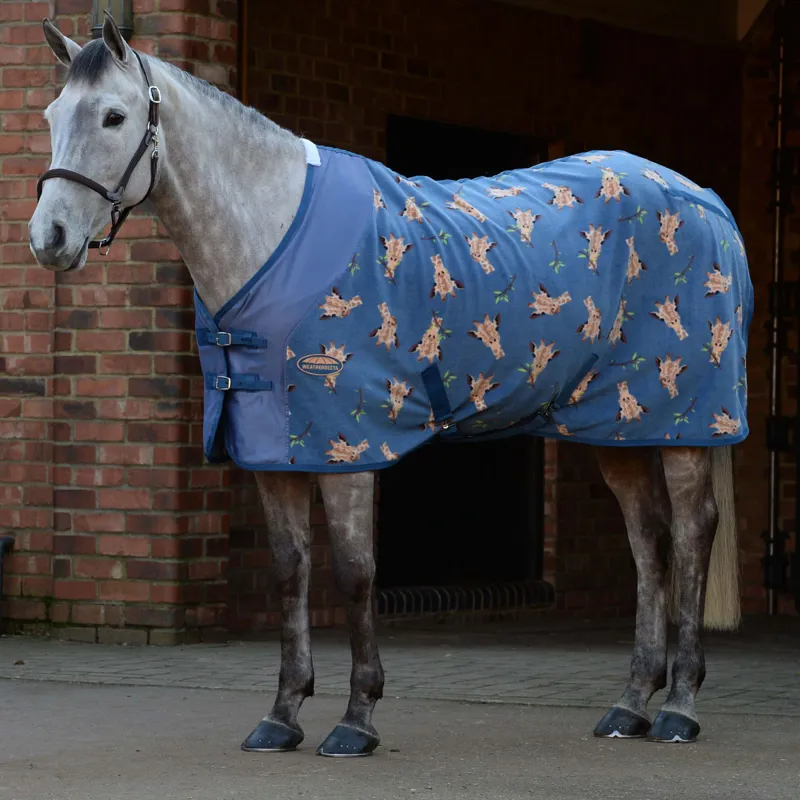 WeatherBeeta Fleece Cooler Standard Neck Rug Giraffe Print
