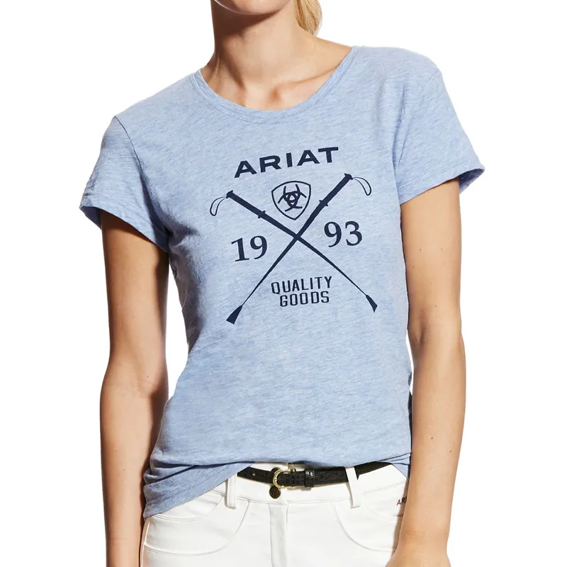 Ariat Logo Ladies T-Shirt - Chambray 
