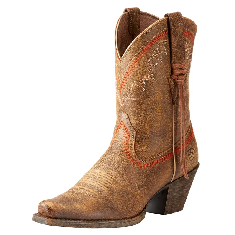 Ariat Round Up Aztec Ladies Western Boots Vintage Bomber