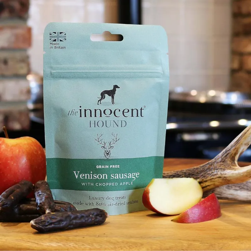 The Innocent Hound Dog Treats - Venison Sausage/Chopped Apple