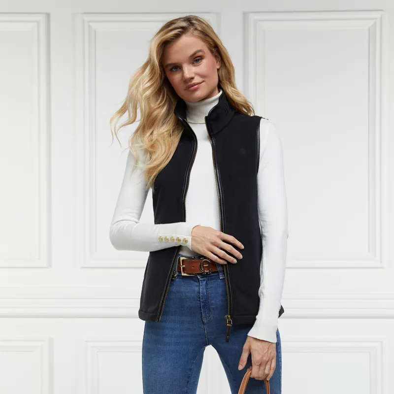 Holland Cooper Country Fleece Womens Gilet - Black-2