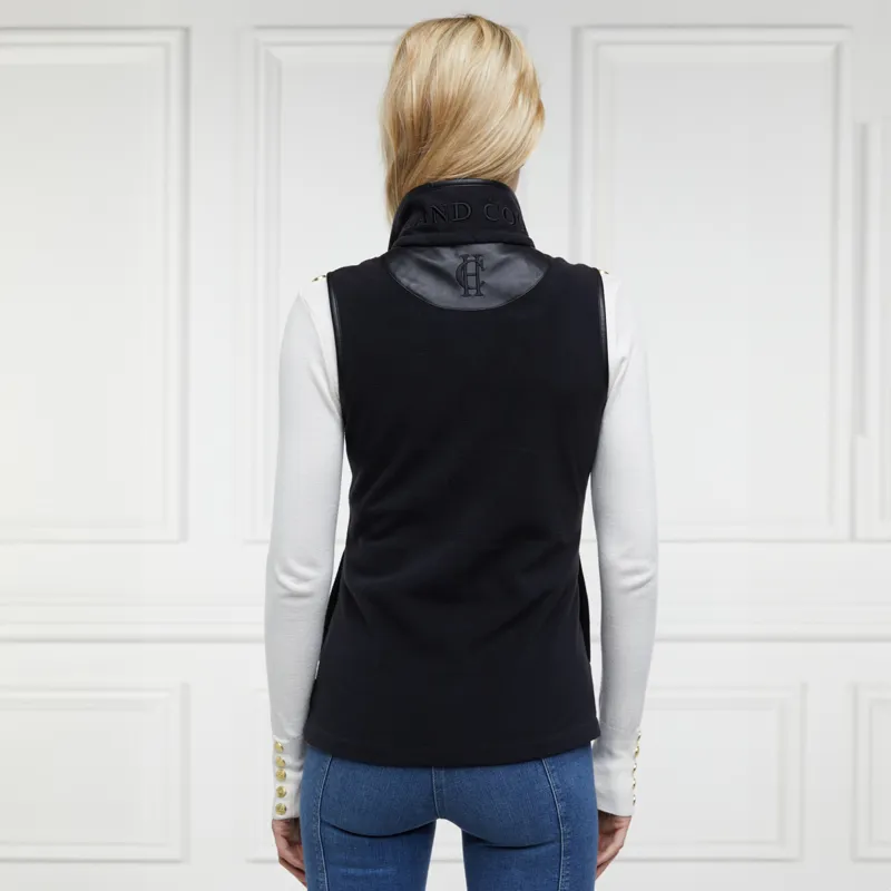 Holland Cooper Country Fleece Womens Gilet - Black-4