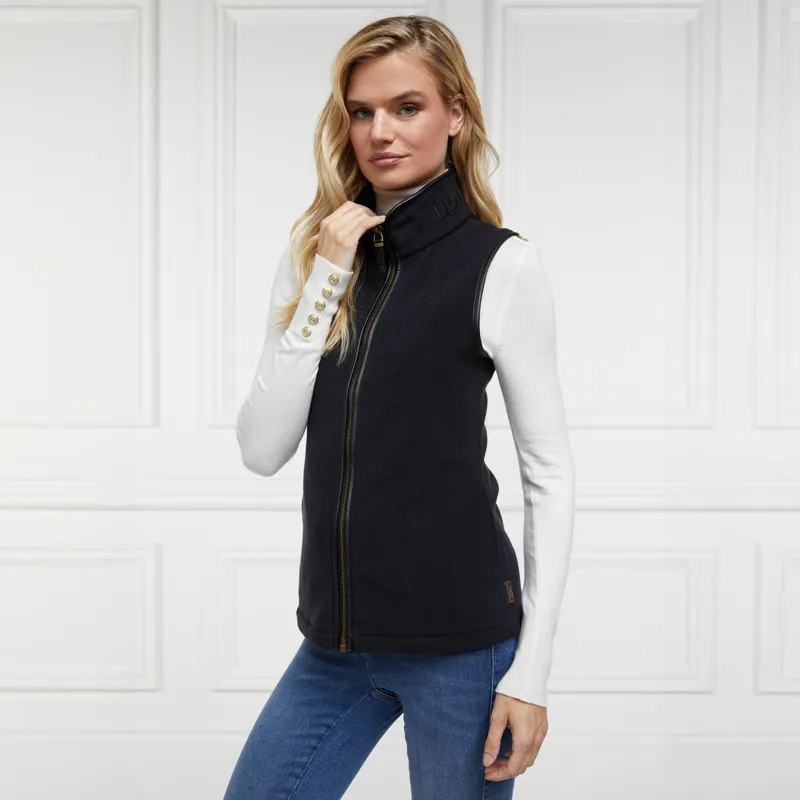 Holland Cooper Country Fleece Womens Gilet - Black-5