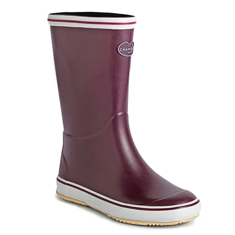 Le Chameau Bréhat Ladies Wellington Boots - Cherry