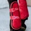 Kentucky Bamboo Shield Elastic Velvet Tendon Boots - Red